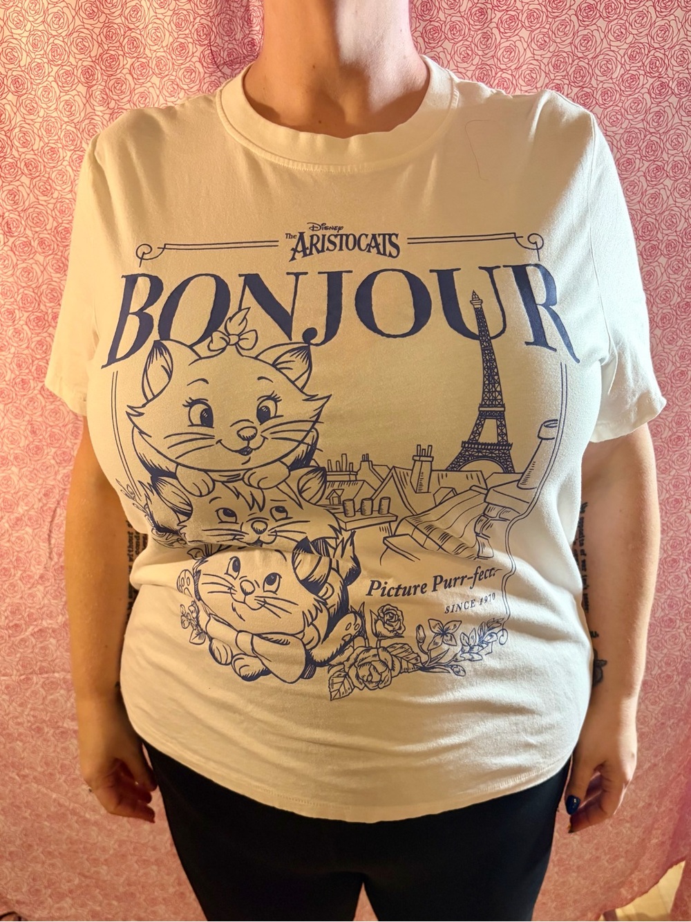 Disney Classics Printed Neck Label Tee - White & Black